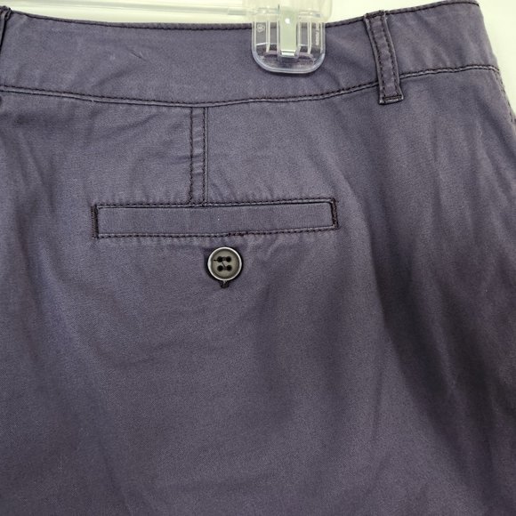 Nine West Jeans Ladies Shorts Cotton Spandex Blend Size 14/31 4 " Inseam Purple - Picture 6 of 10